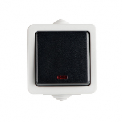 Łącznik jednobiegunowy LED TEKNO 05-1110-143 sz - KANLUX - 25353