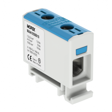 OTL50  niebieski 1xAl/Cu 1,5-50mm2 1000V AC/1500V DC Zacisk uniwersalny - MOREK - MAA1050B10