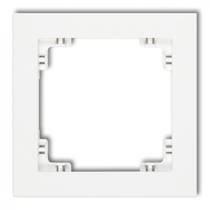 DECO Ramka pojedyńcza biały mat 25DR-1 - KARLIK - 25DR-1