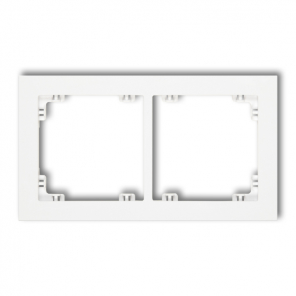 DECO Ramka podwójna biały mat 25DR-2 - KARLIK - 25DR-2