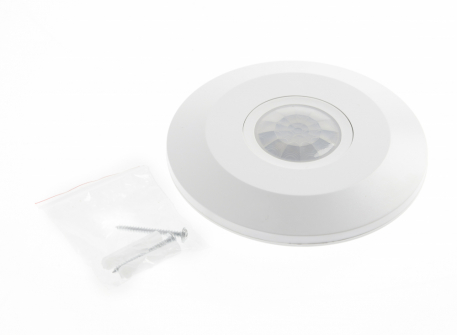 CZUJNIK RUCHU PIR SUFITOWY 360° 2000W IP20 BIAŁY CR-3 MINI - GTV - CR-CR3M00-00