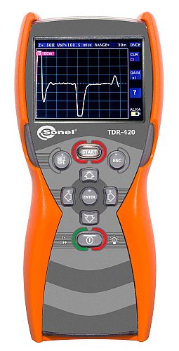 LOKALIZATOR USZKODZEŃ KABLI METALOWYCH / REFLEKTOMETR SONEL TDR-420 - SONEL - WMPLTDR420