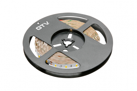 TAŚMA 300 LED CIEPŁY BIAŁY, 80W BEZ ŻELU 10MM, ROLKA 5M FLASH 5630. - GTV - LD-5630-300-20-CB