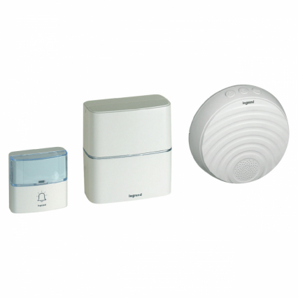 DZWONEK BEZPRZEWODOWY SERENITY Z DODATKOWYM ODBIORNIKIEM COMFORT 230V - BIAŁY - ZESTAW - LEGRAND - 094272