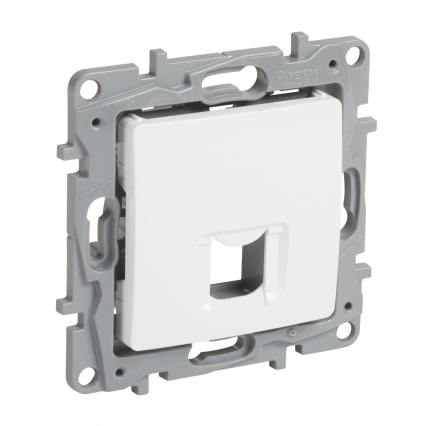 GNIAZDO POJEDYNCZE RJ45 KEYSTONE BEZ MODUŁU BIAŁY NILO2 - LEGRAND - 664764