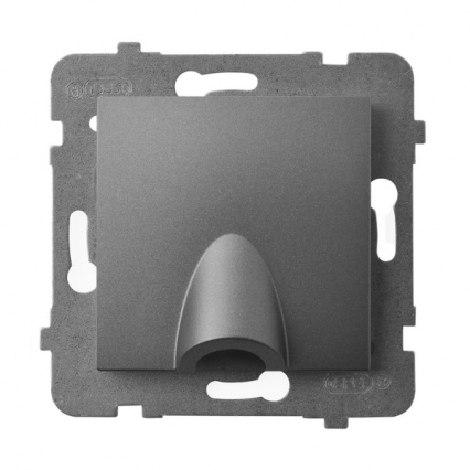 PRZYŁĄCZ KABLOWY SZARY MAT ARIA. - OSPEL - GPPK-1U/m/70