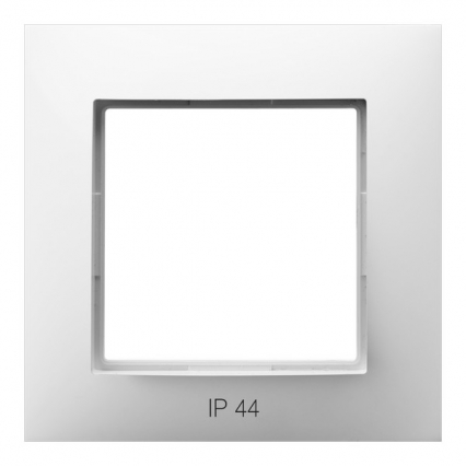 RAMKA POJEDYNCZA DO ŁĄCZNIKÓW IP44 BIAŁY ARIA. - OSPEL - RH-1U/00