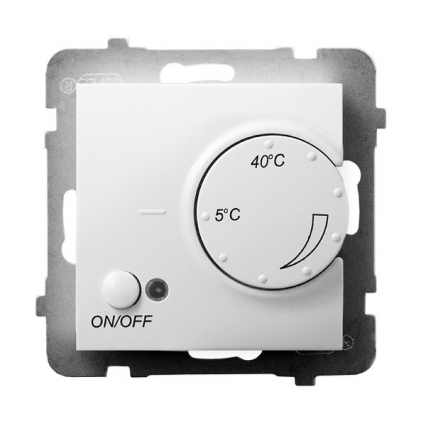 REGULATOR TEMPERATURY Z CZUJNIKIEM NAPOWIETRZNYM BIAŁY ARIA. - OSPEL - RTP-1UN/m/00