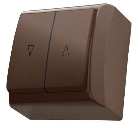 ŁĄCZNIK ŻALUZJOWY BRĄZOWY BIS. - OSPEL - ŁN-7B/24