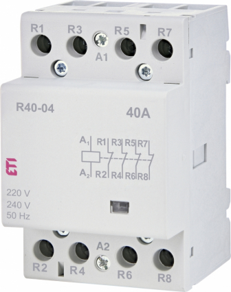 STYCZNIK MODUŁOWY 40A 4 STYKI ROZWIERNE (3 MOD. 4 BIEG.) R 40-04 230V - ETI - 002463440