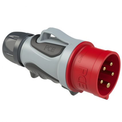 Wtyczka przenośna 16A 5P 6h GRIP Turbo Twist IP44. - PCE - 0153-6TT