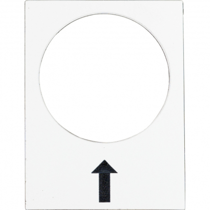 ETYKIETA DO KASETY STERUJĄCEJ-W PRAWO WOLNO 30X40MM BIAŁA - SCHNEIDER ELECTRIC - ZB2BY4907