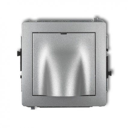 DECO Mechanizm wypustu kablowego 7DWPK srebrny metalik - KARLIK - 7DWPK