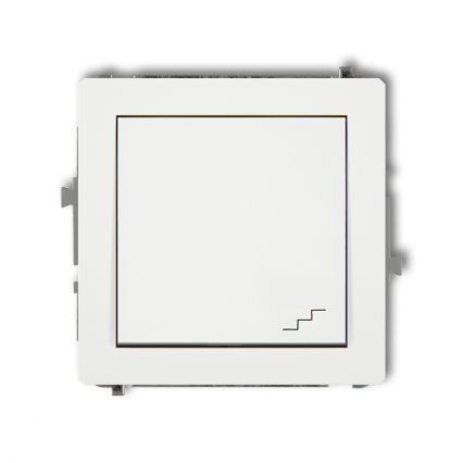 DECO; Mechanizm łącznika  schodowego  biały mat - KARLIK - 25DWP-3