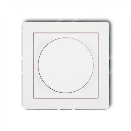 DECO BIAŁE REGULATOR OŚWIETLENIA LED 25DRO-2 biały mat - KARLIK - 25DRO-2