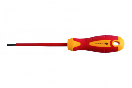 ŚRUBOKRĘT PŁASKI 5,5X125 MM IZOLOWANY 1000V - HOGERT - HT1S905