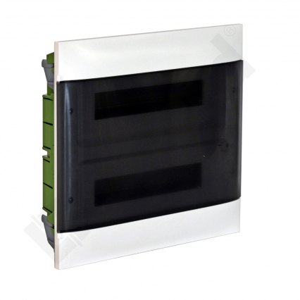ROZDZIELNICA WNĘKOWA PRACTIBOX S 2X18 Z DRZWIAMI PRZEZROCZYSTYMI, DO ŚCIAN PUSTYCH - LEGRAND - 137417