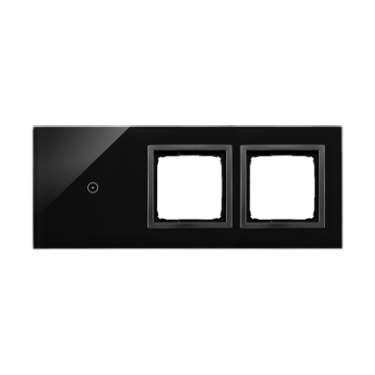 Panel dotykowy S54 Touch, 3 moduły, 1 pole dotykowe + 2 otwory na osprzęty S54, zastygła lawa - KONTAKT SIMON - DSTR3100/73