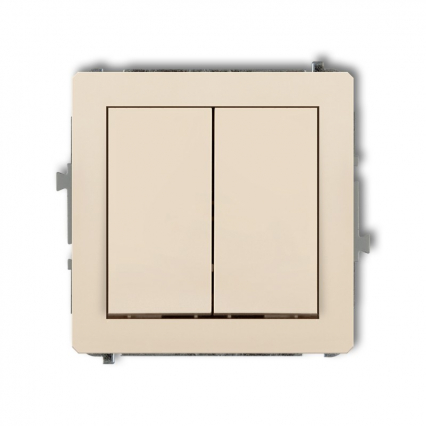 DECO; Mechanizm łącznika świecznikowego  beż - KARLIK - 1DWP-2