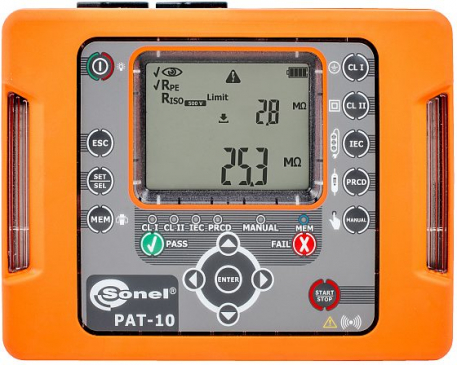 MIERNIK BEZPIECZEŃSTWA SPRZĘTU ELEKTRYCZNEGO SONEL PAT-10 - SONEL - WMPLPAT10