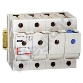 ROZŁĄCZNIK BEZPIECZNIKOWY 25A 4 BIEGUNY DO WKŁADEK D0 R323 - LEGRAND - 606756