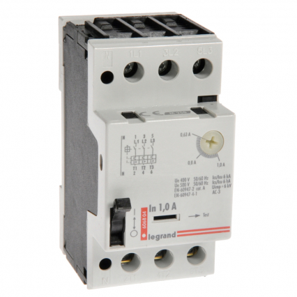 WYŁĄCZNIK SILNIKOWY ZAKRES 0.63-1A AC3 3 BIEGUNY WYZWALANIE TERMOMAGNETYCZNE M250 - LEGRAND - 606804