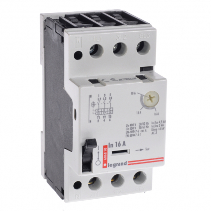 WYŁĄCZNIK SILNIKOWY ZAKRES 10-16A AC3 3 BIEGUNY WYZWALANIE TERMOMAGNETYCZNE M250 - LEGRAND - 606810