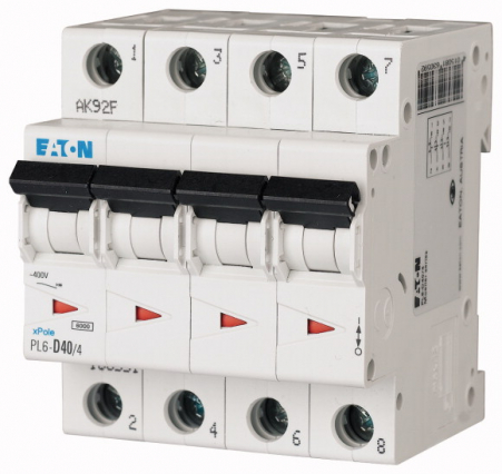 Wyłącznik nadprądowy 6kA PL6-B50/4. - EATON - 166504