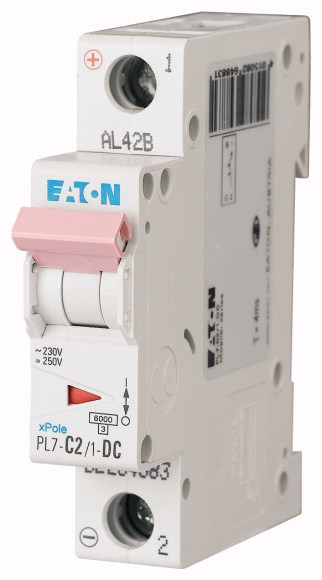 PL7-C2/1-DC WYŁĄCZNIK NADPRĄDOWY 10KA DC - EATON - 264883
