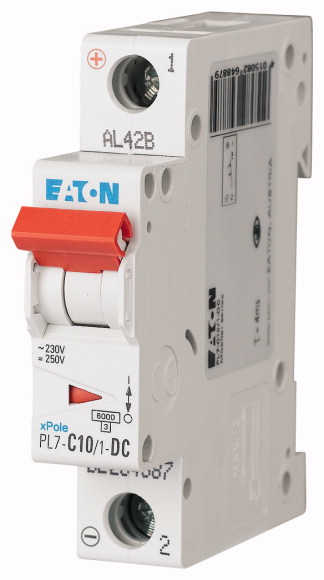 PL7-C10/1-DC WYŁĄCZNIK NADPRĄDOWY 10KA DC - EATON - 264887