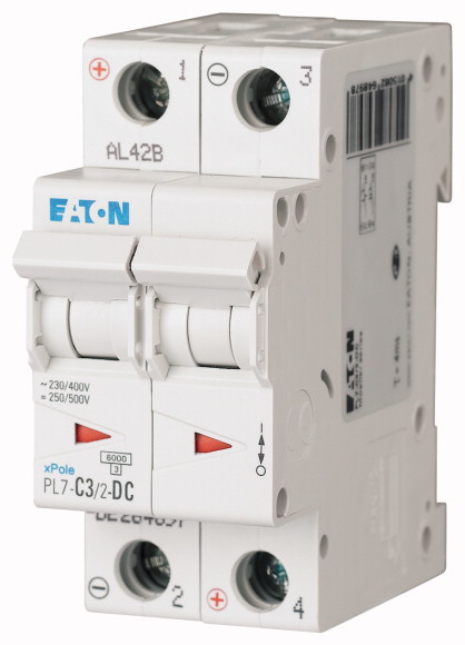 PL7-C3/2-DC WYŁĄCZNIK NADPRĄDOWY 10KA DC - EATON - 264897