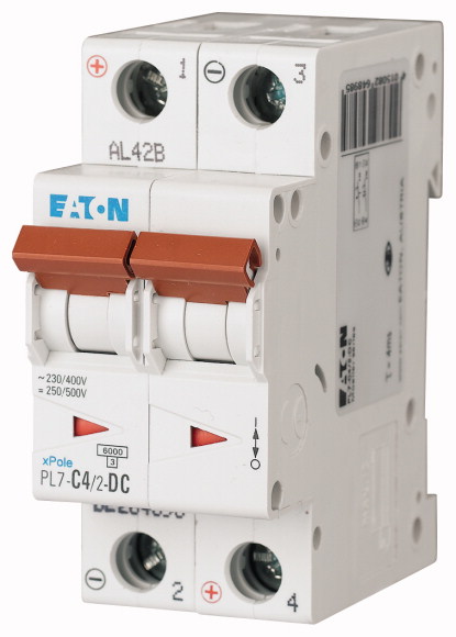 PL7-C4/2-DC WYŁĄCZNIK NADPRĄDOWY 10KA DC - EATON - 264898