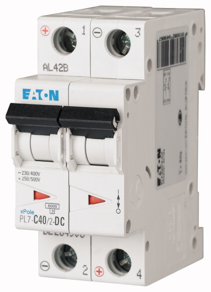 PL7-C40/2-DC WYŁĄCZNIK NADPRĄDOWY 10KA DC - EATON - 264906