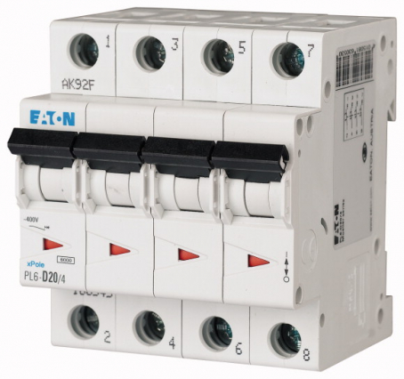 PL6-B20/4 Wyłącznik nadprądowy 6kA - EATON - 166497
