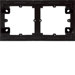 ADAPTER NATYNKOWY 2-KROTNY, CZARNY, LUMINA INTENSE - HAGER - WL5823