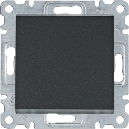 ŁĄCZNIK SCHODOWY POJEDYNCZY UNIWERSALNY 10AX 250V CZARNY LUMINA INTENSE - HAGER - WL0023
