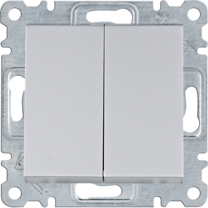 ŁĄCZNIK ŚWIECZNIKOWY 10AX 250V SREBRNY LUMINA INTENSE - HAGER - WL0042