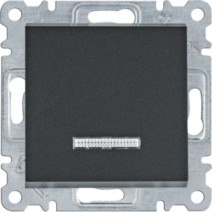 ŁĄCZNIK KONTROLNY UNIWERSALNY/SCHODOWY 10AX 250V CZARNY LUMINA - HAGER - WL0223