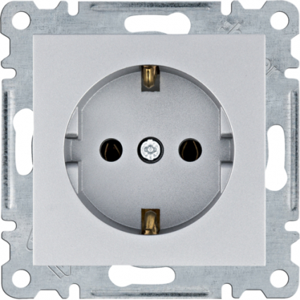 lumina Gniazdo SCHUKO, srebrny - HAGER - WL1052