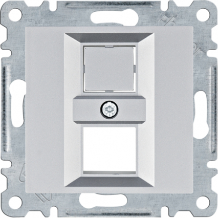 lumina Płytka podwójna Keystone Jack, srebrny - HAGER - WL2322