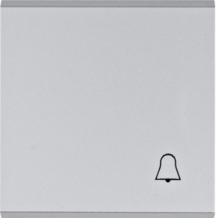 lumina Klawisz z symbolem „Dzwonek", srebrny - HAGER - WL6012
