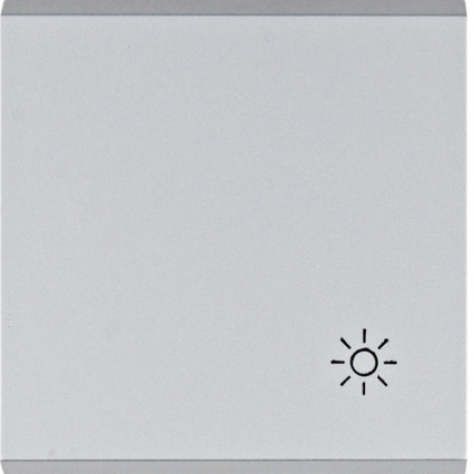 lumina Klawisz z symbolem „Światło", srebrny - HAGER - WL6022
