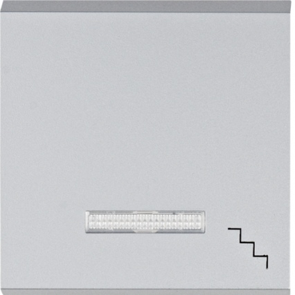 lumina Klawisz kontrolny z symbolem „Schody", srebrny - HAGER - WL6132