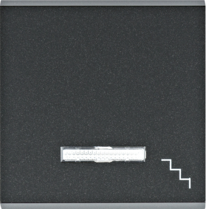 lumina Klawisz kontrolny z symbolem „Schody", czarny - HAGER - WL6133
