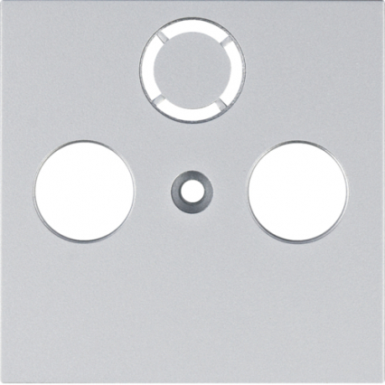 ELEMENT CENTRALNY RTV-SAT SREBRNY LUMINA - HAGER - WL6312