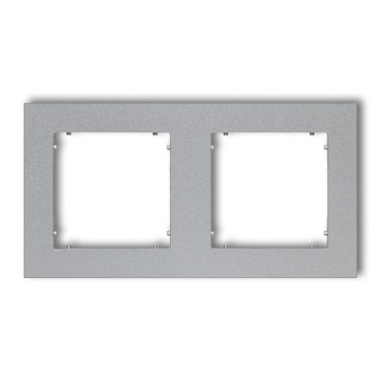 MINI Ramka podwójna srebrny metalik 7MR-2 - KARLIK - 7MR-2
