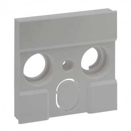 PLAKIETKA GNIAZDA TV ZEWNĘTRZNYCH PRODUCENTÓW - 3 OTWORY- KOLOR ALUMINIUM NILOE STEP - LEGRAND - 863384