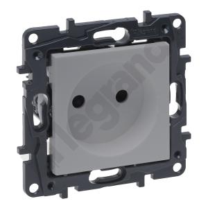 GNIAZDO POJEDYNCZE BEZ UZIEMIENIA 2P Z PRZESŁONAMI ZACISKI ŚRUBOWE ALUMINIUM 16A 230V NILOE STEP - LEGRAND - 863319