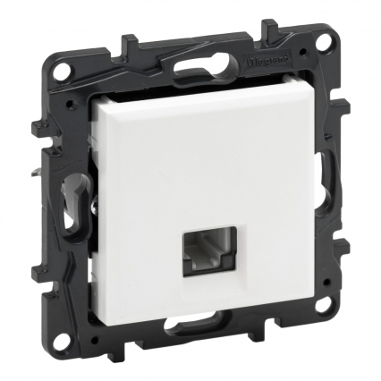 GNIAZDO TELEFONICZNE RJ11 ALUMINIUM NILOE STEP - LEGRAND - 863355