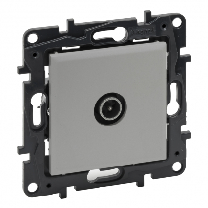 GNIAZDO TV KOŃCOWE TYPU GWIAZDA 1.5 DB ALUMINIUM NILOE STEP - LEGRAND - 863374